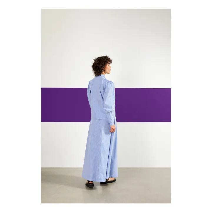 Maria de la Orden Blouse Bulle Rayures | Bleu