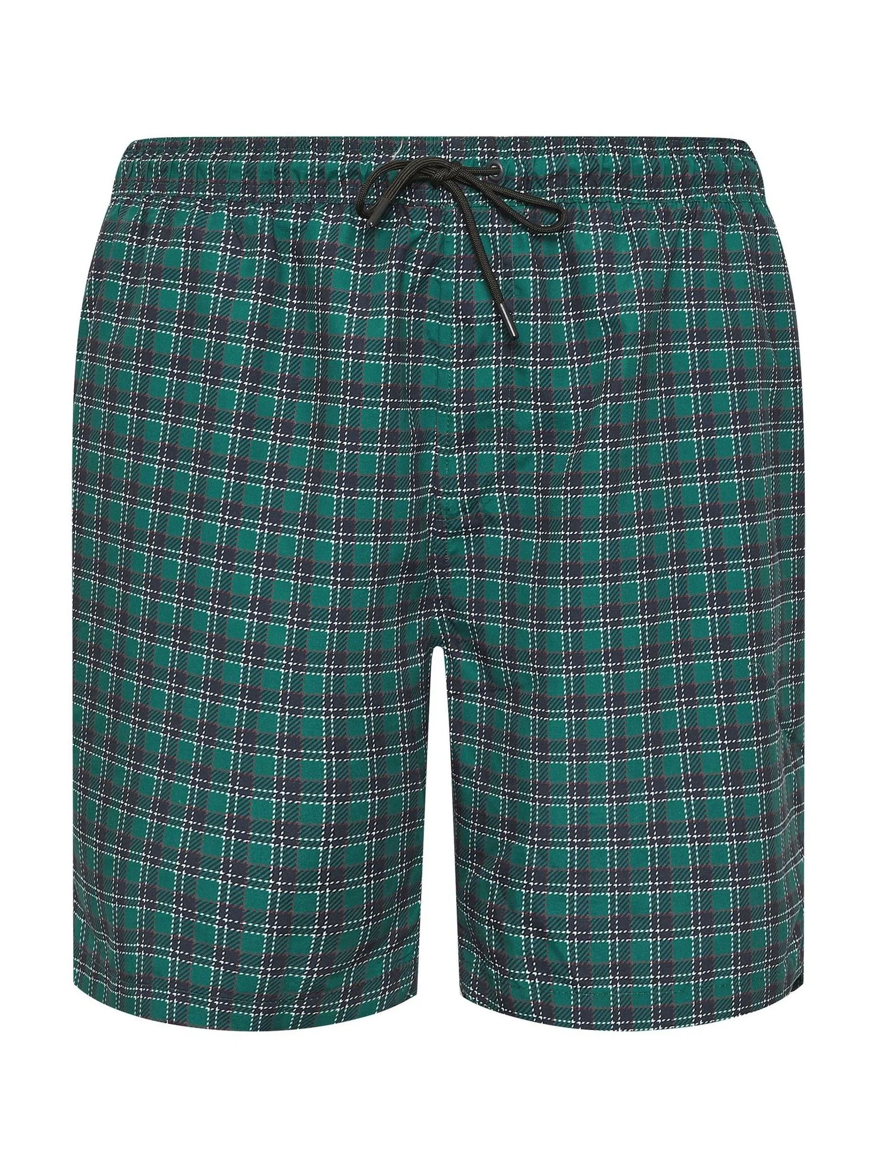 Groen - BadRhino Big & Tall Tartan zwemshorts