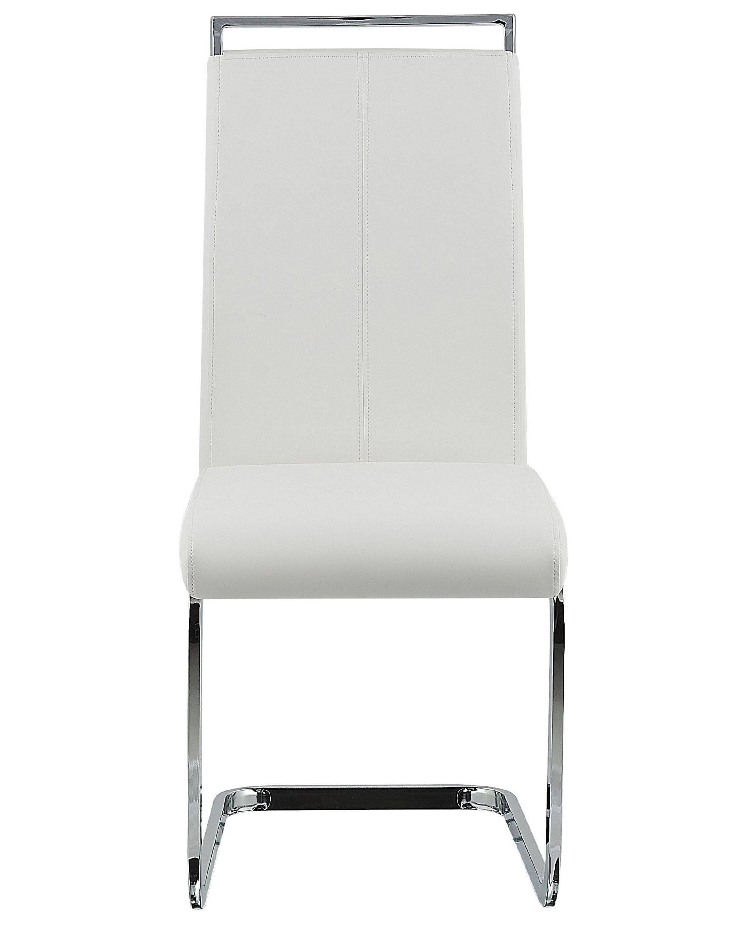 Set van 2 eetkamerstoelen GREEDIN Kunstleer Wit
