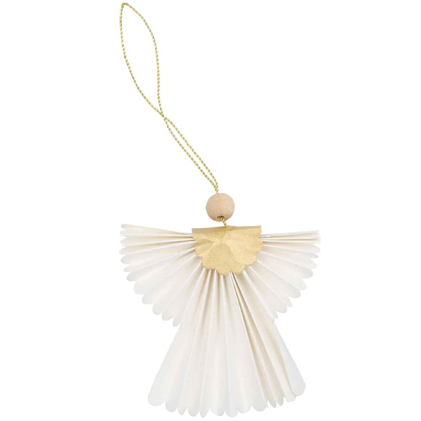 Weihnachtsbaumanhänger Engel, Uni/offwhite, 10 cm