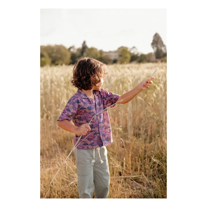 Louise Misha Chemise Alov Voile de Coton | Violet