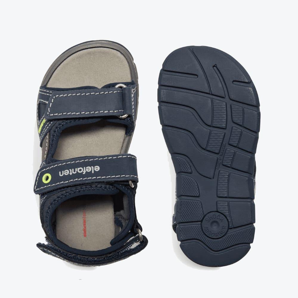 Elefanten Kindersandalen - Sprinter Spider - Blau/Grau