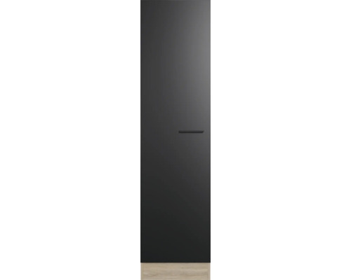 Flex Well Capri voorraadkast, BxDxH 50 x 57 x 200 cm, matzwart, anti-vingerafdruk, gedemonteerd, scharnier omkeerbaar (links of rechts te monteren)