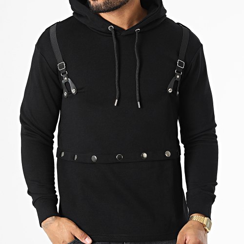 Sweat Capuche F693 Noir