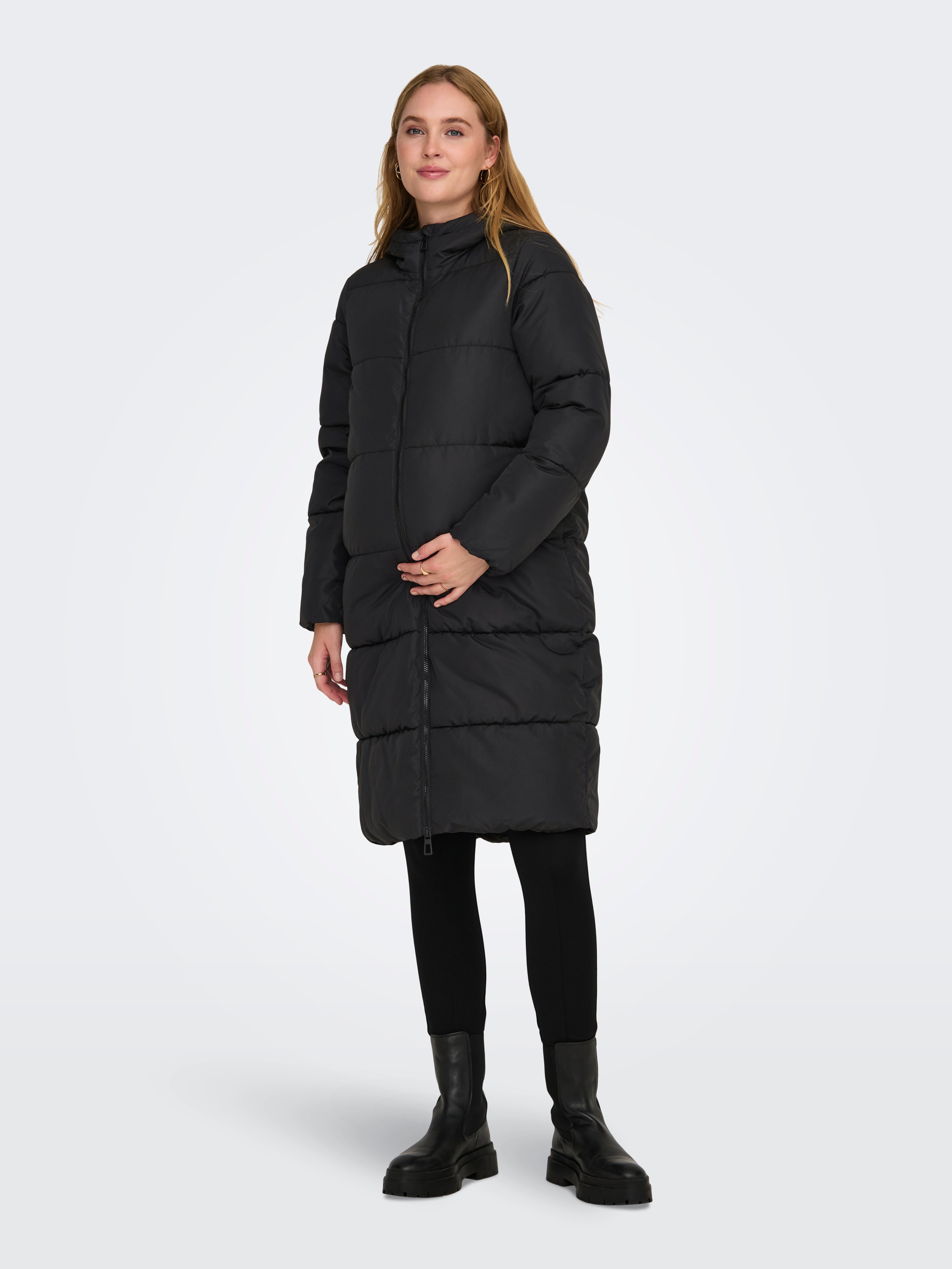 OLMABBIE Steppmantel Black