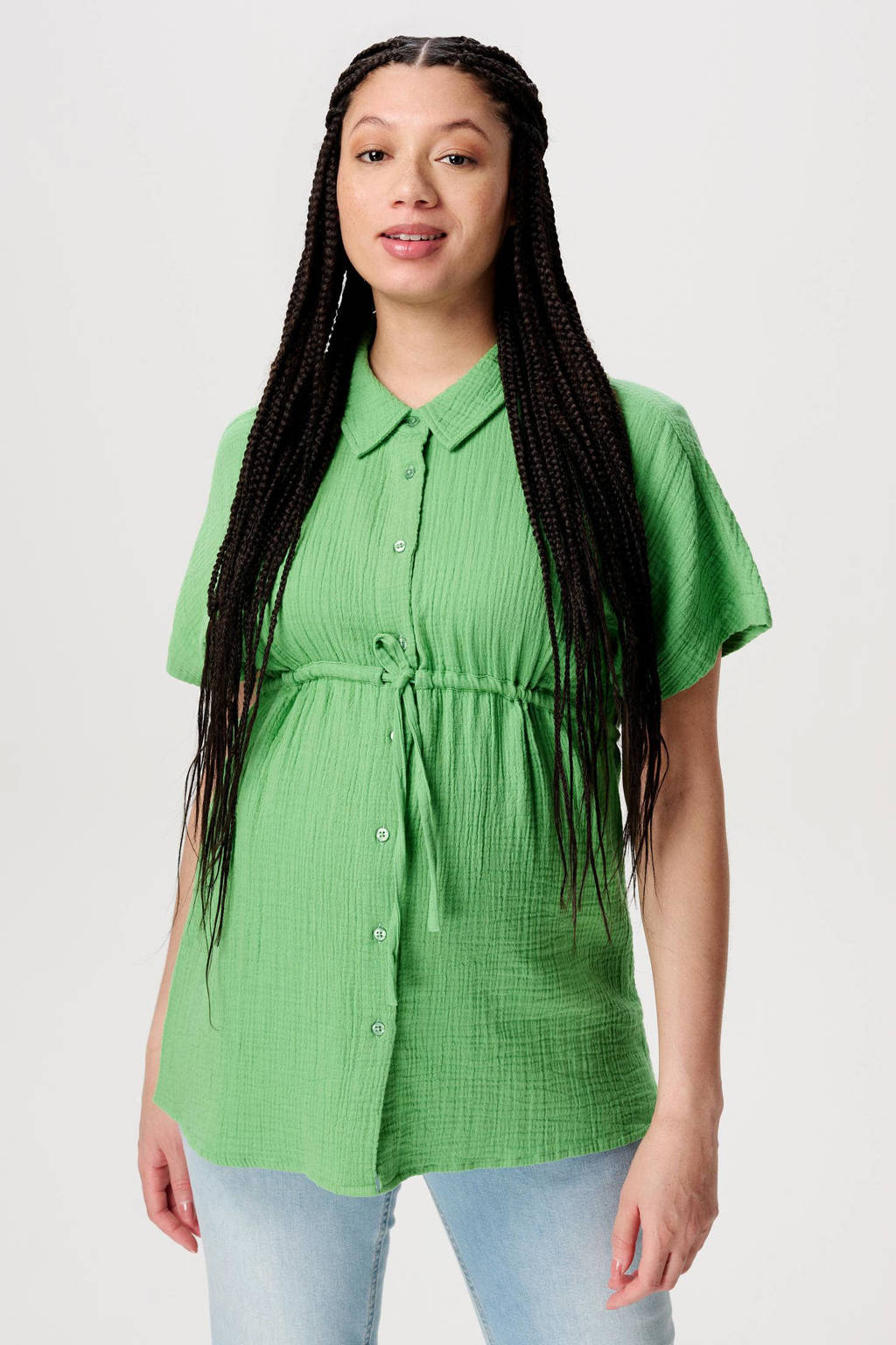 Noppies zwangerschaps- en voedingsblouse Jarra groen