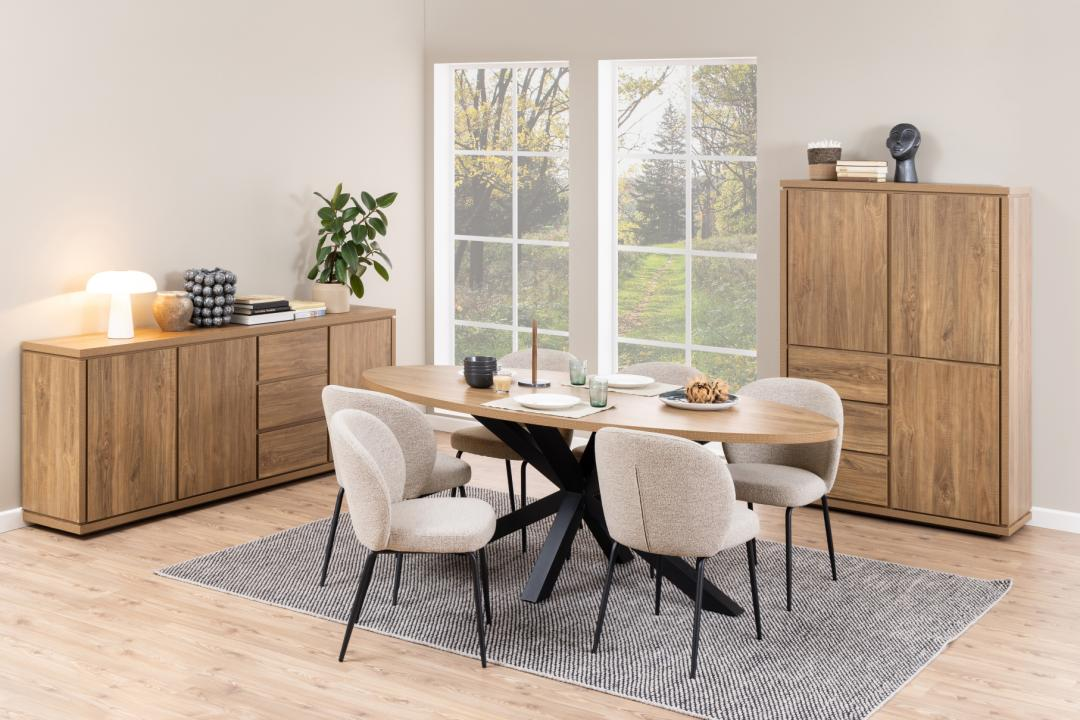 Eetkamerstoel Bodo beige - set van 2