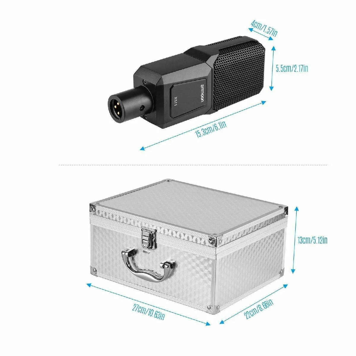 Justgreenbox Microphone à condensateur