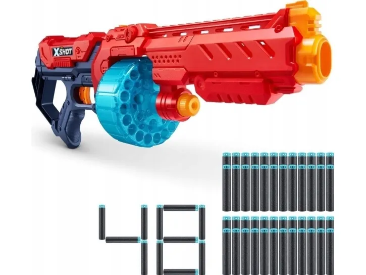 X-Shot Excel Turbo Fire Foam Dart Blaster with Slam Fire