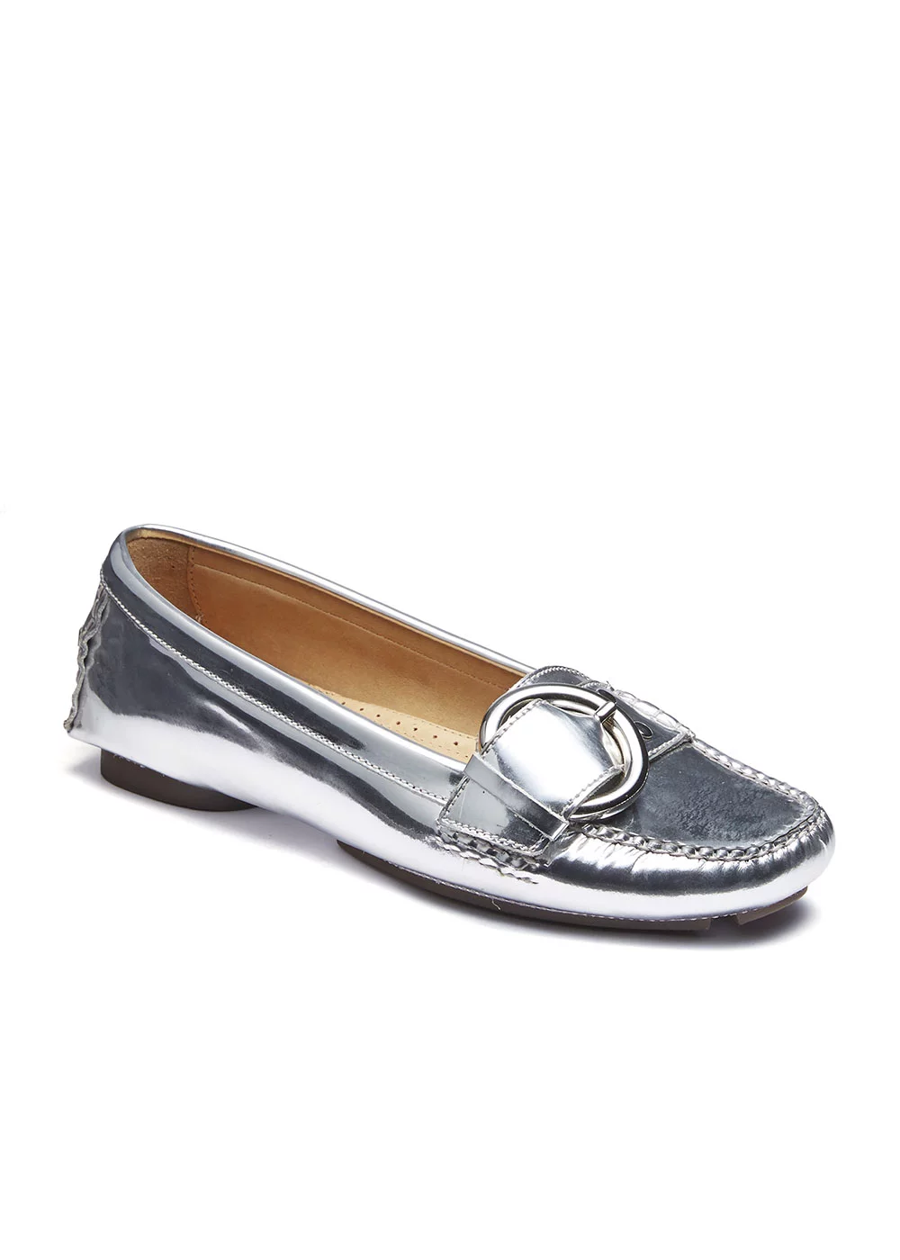 BIG BUCKLE CUIR ARGENT