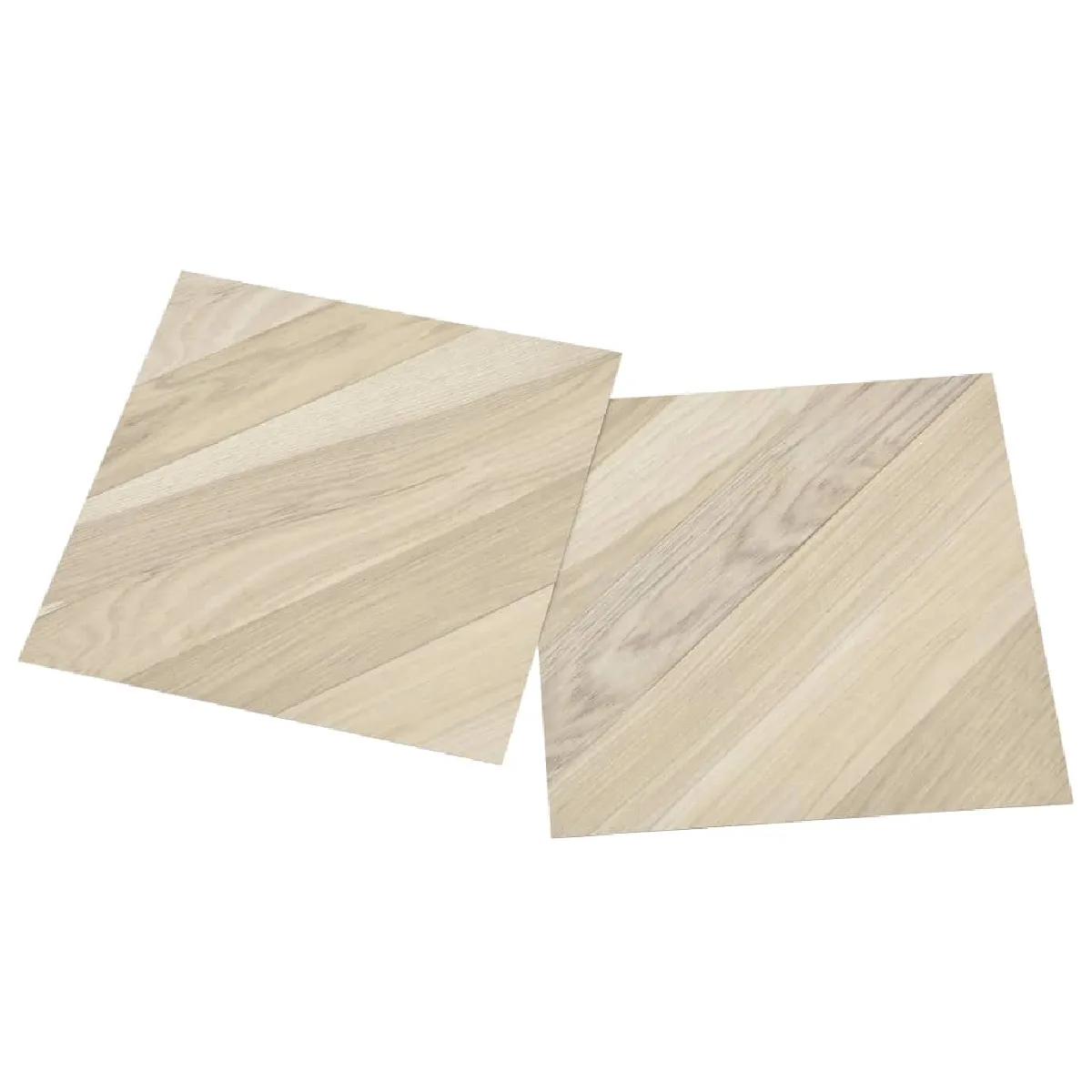 vidaXL Planches de plancher autoadhésives - Beige rayé
