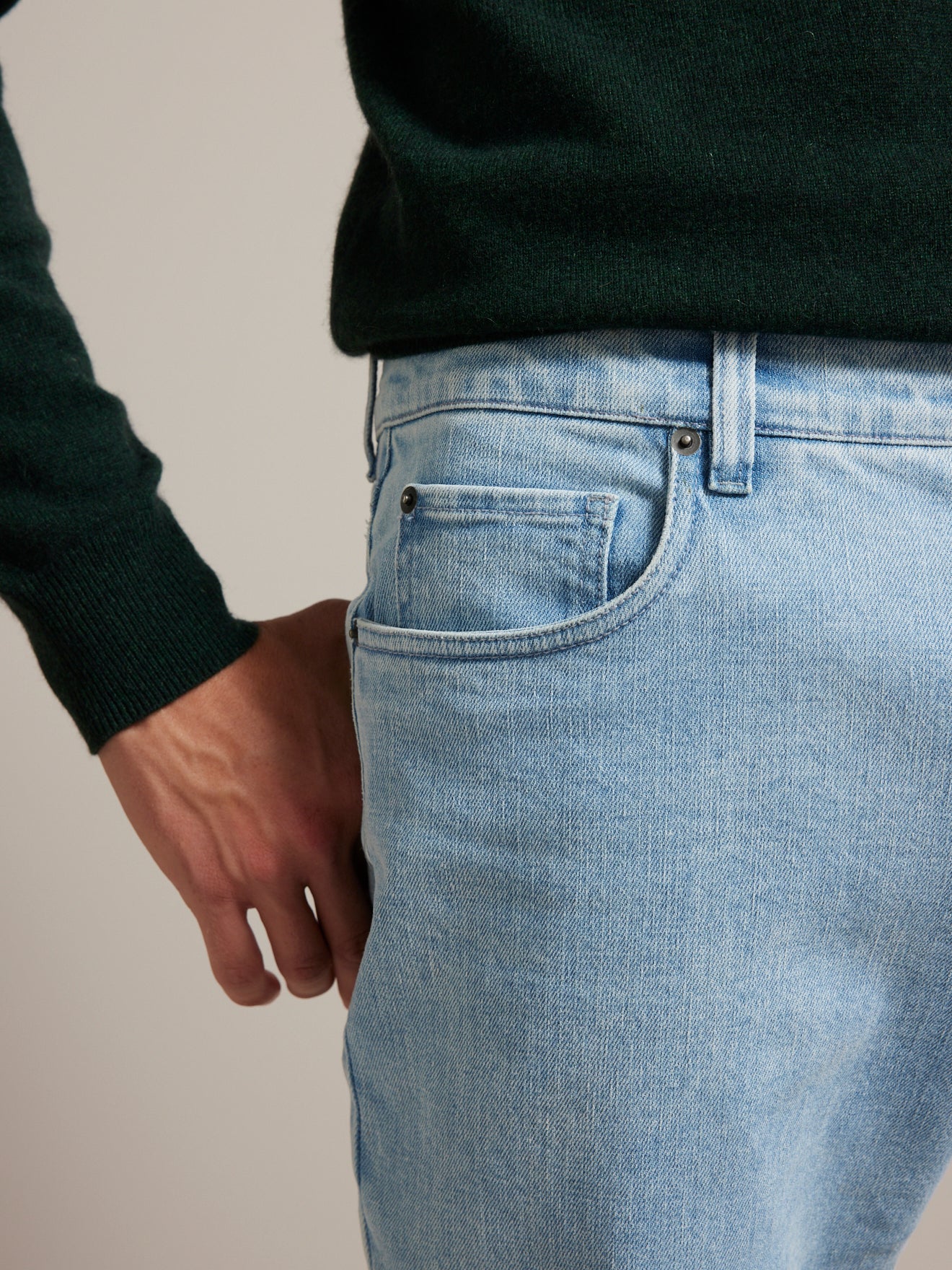 Jean regular homme - coton bio, délavage écoresponsable