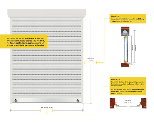 Schellenberg rolluik complete set Systeem Mini B 1300 x H 1500 mm grijs