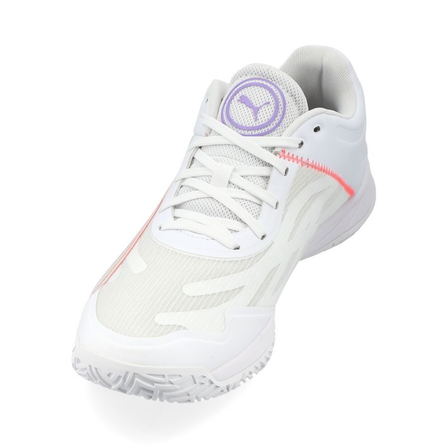 PUMA Short d'Entraînement Accelerate Turbo   - Blanc/Fire Orchid/Violet/Sedate Gray Femme
