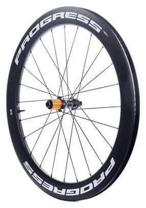 Paire de roues Progress Neon Disc Blanc | 12x100/12x142 mm | Center Lock | Campagnolo