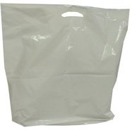 Sac cabas en LDPE, (L)550 x (P)50 x (H)600 mm, blanc