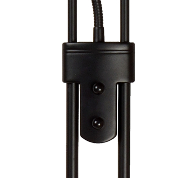 Lucide CHAMPION vloerlamp dimbaar zwart