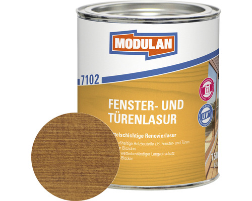 MODULAN 7102 Raam- en deurbeits, walnoot, 750 ml