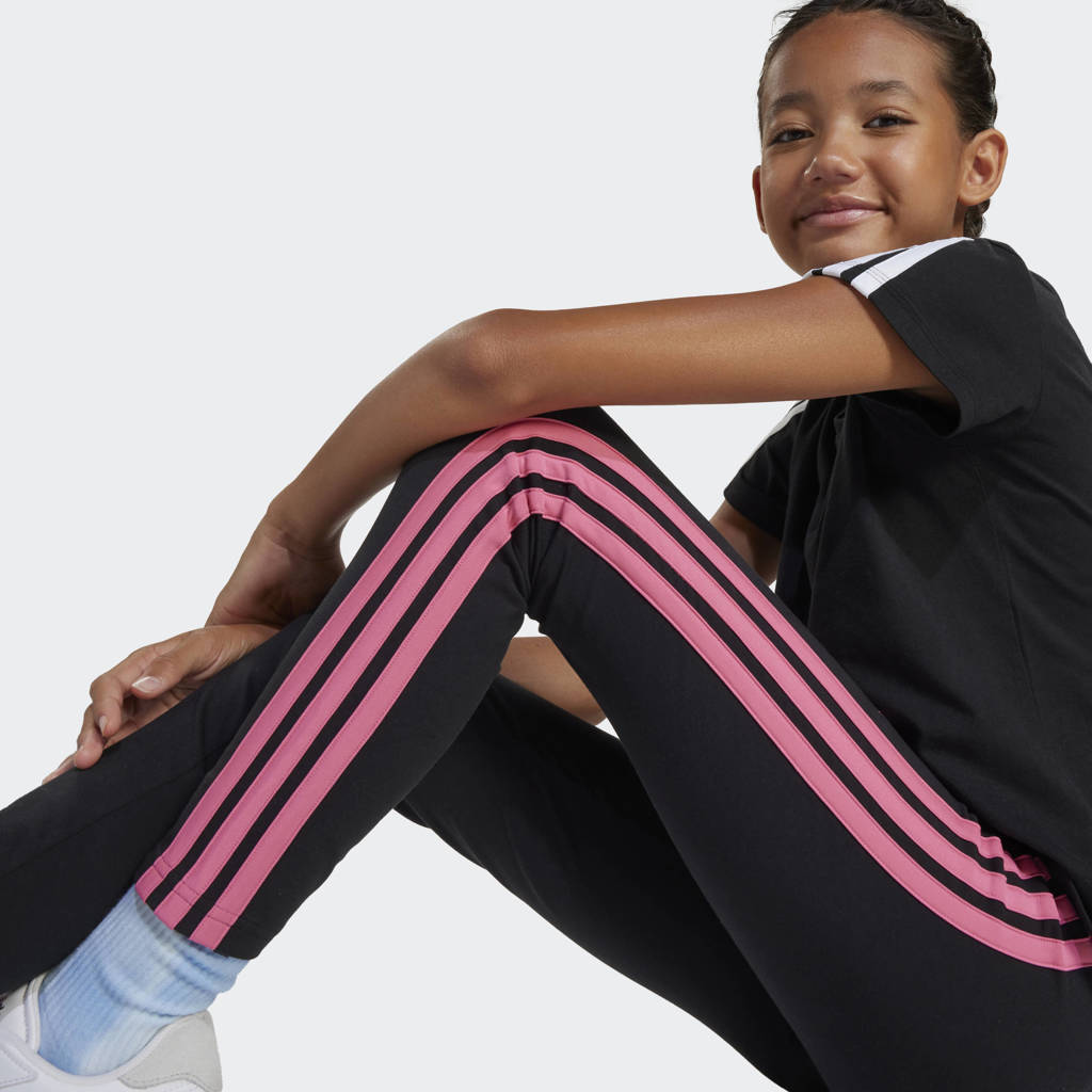 adidas aansluitend leggingzwart/fuchsia