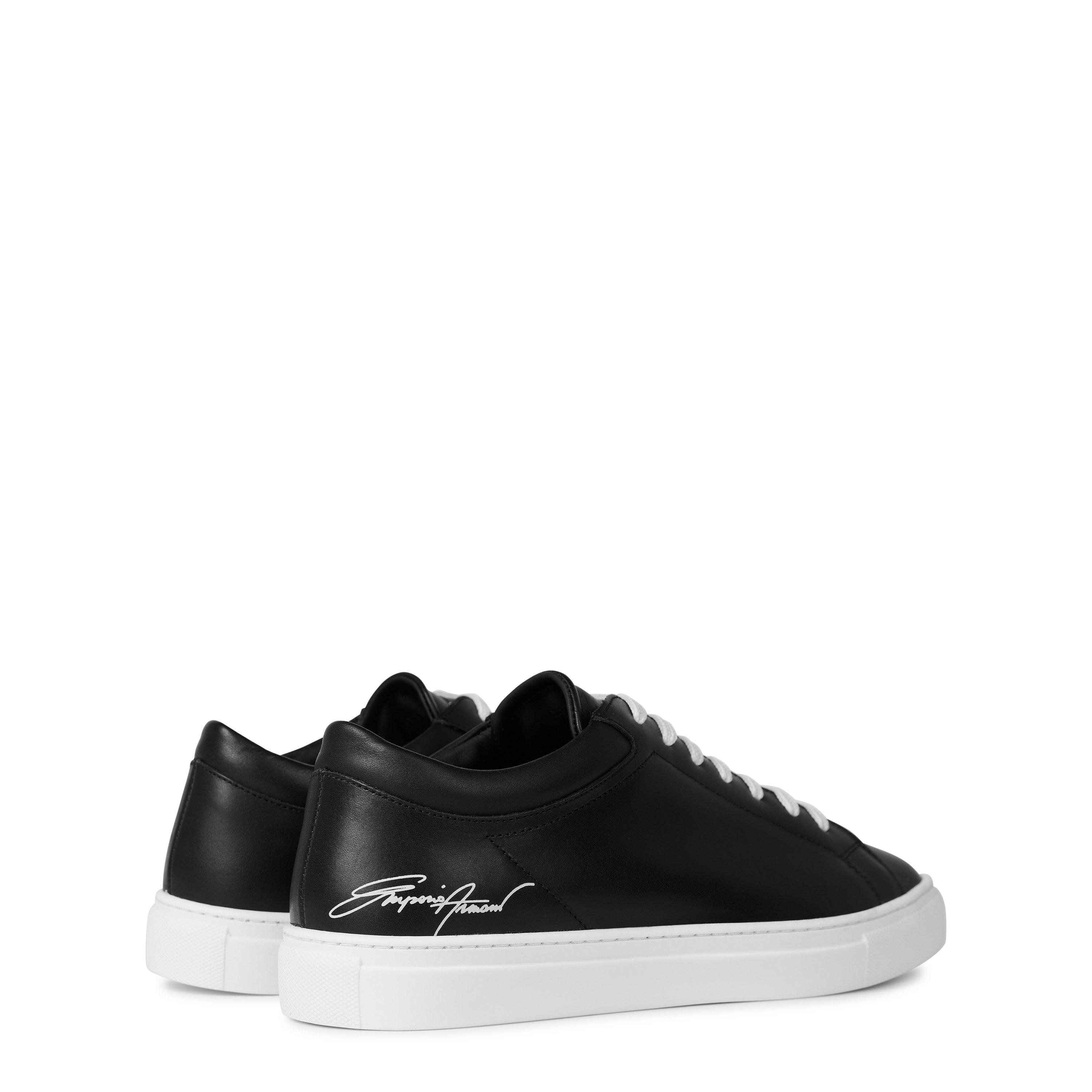 Emporio Armani Leather Trainers