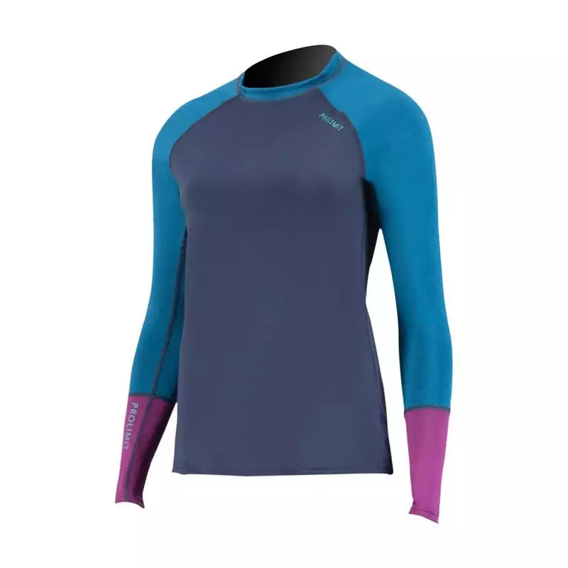 Lycra femme PROLIMIT PureGirl Loosefit Shirt Longarm Navy/Blue