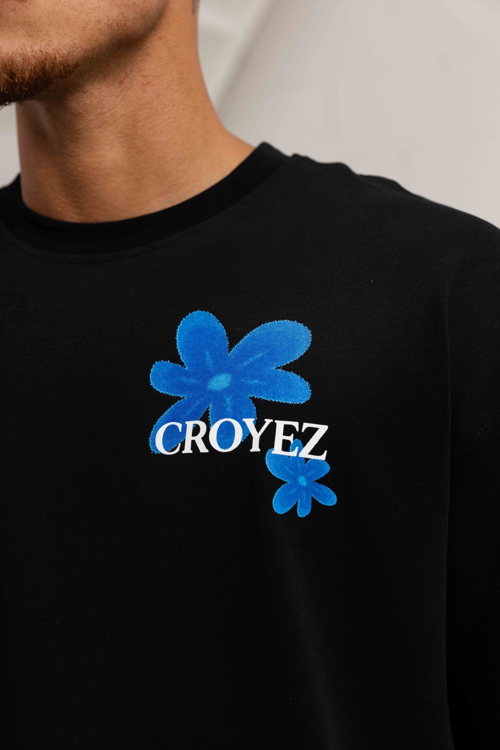Croyez Botanique Longsleeve T-Shirt Heren Zwart