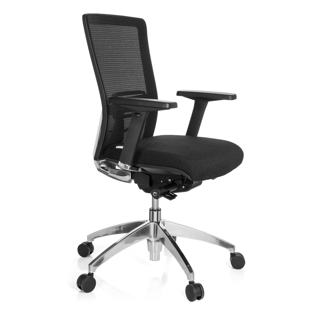 Profi Bürostuhl ASTRA BASE Stoff mit Armlehnen (höhenverstellbar) hjh OFFICE