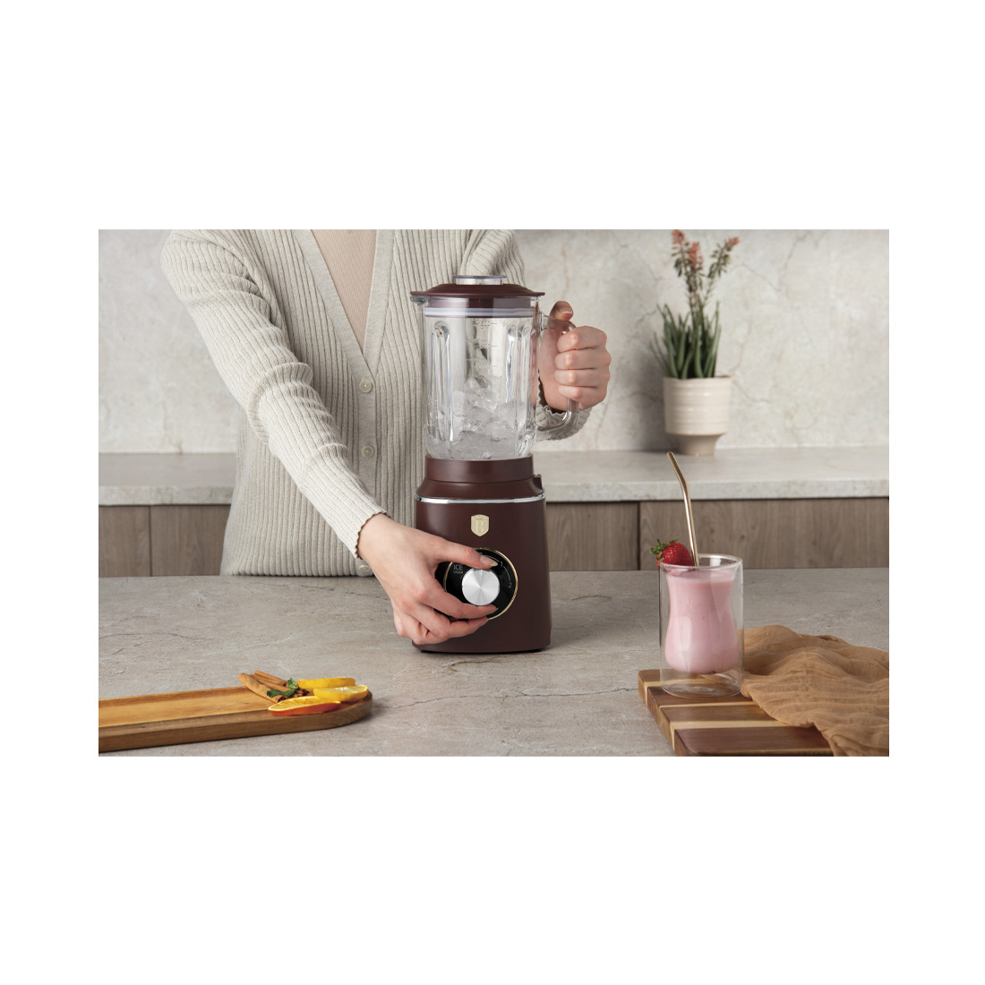 Berlinger Haus Standmixer matt bordeaux Leonardo Collection