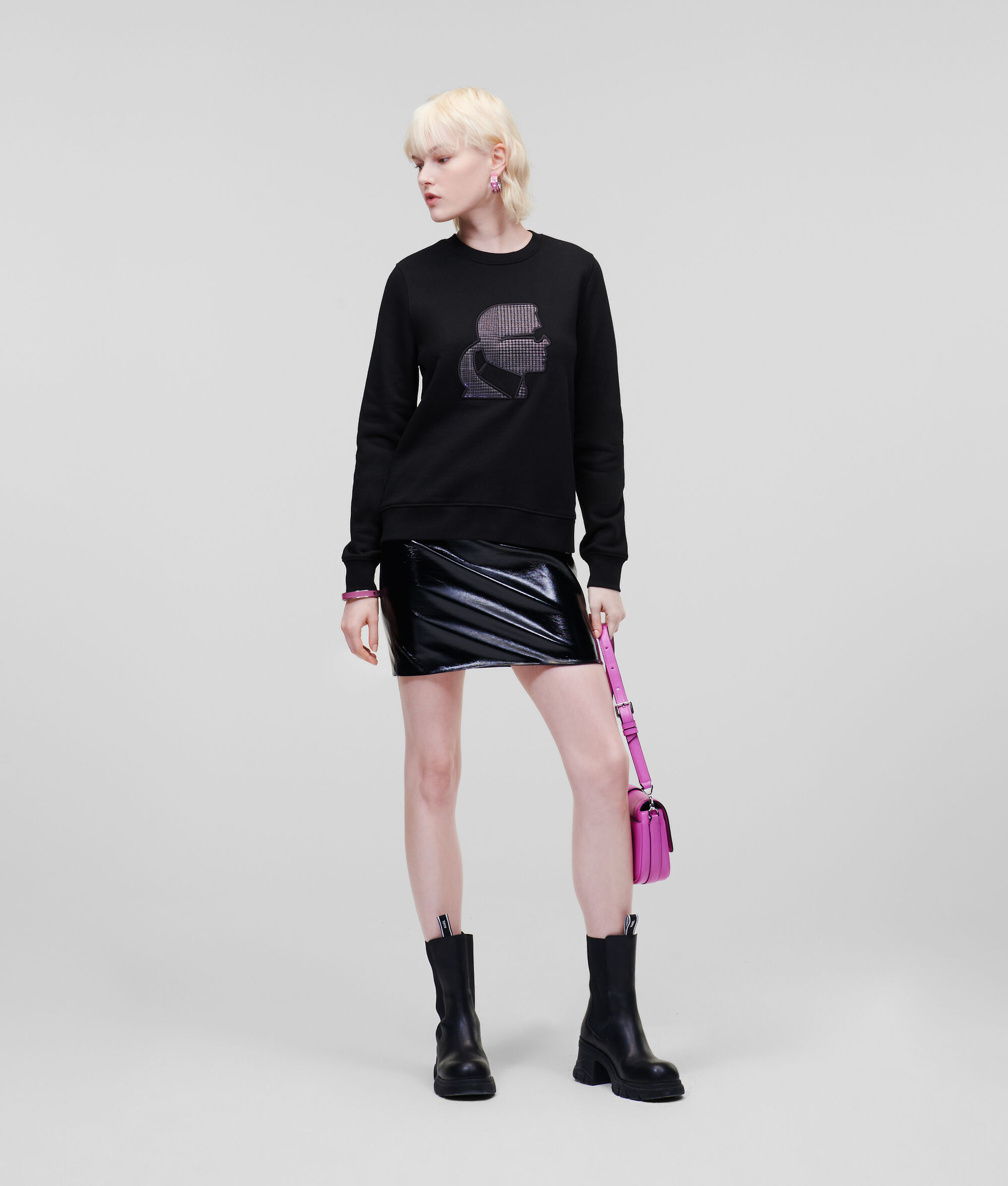 SWEAT-SHIRT À CARREAUX KARL KAMEO