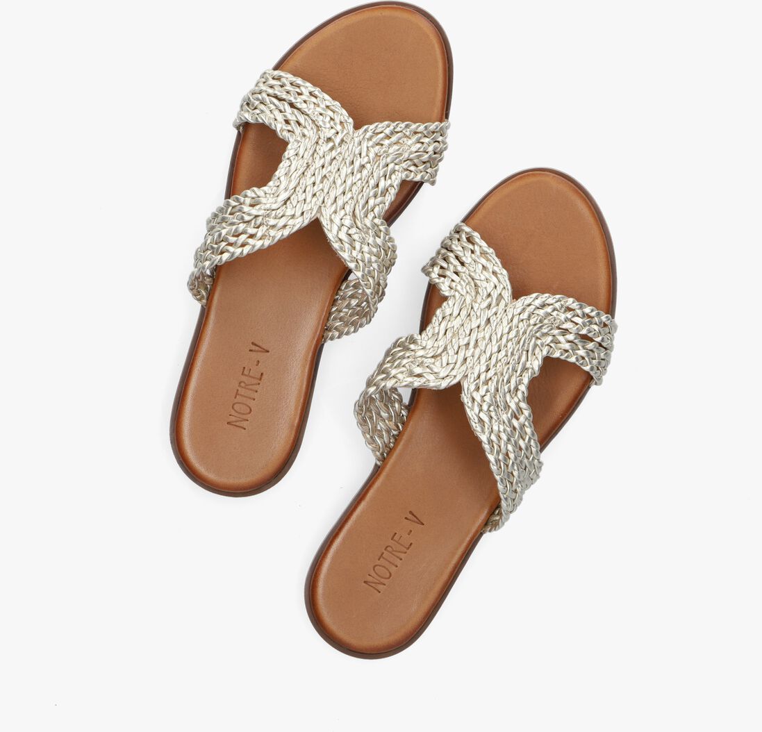 NOTRE-V gouden notre-v slippers 443033