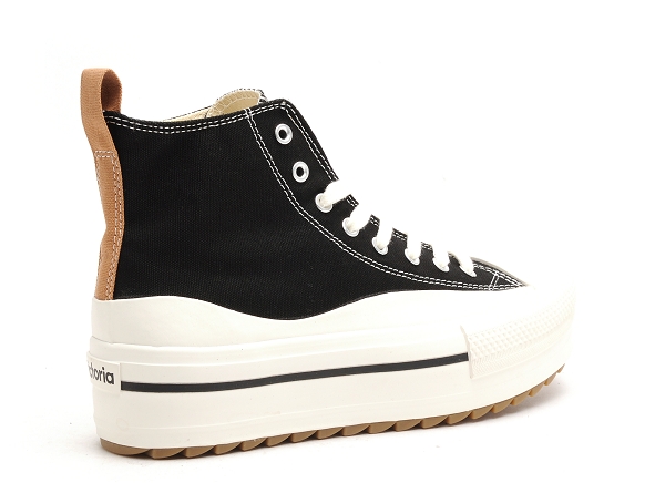 Victoria boots bottine femme 1061122 tribu doble lona  pieza noir