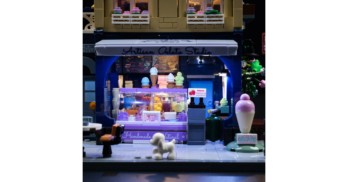 LumibricksTown Life - Gelato Store Constructiespeelgoed  (F9078)