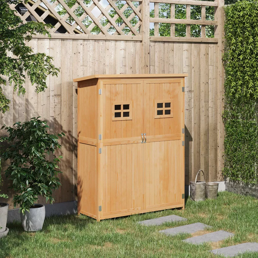 Outsunny Geräteschrank eiche
