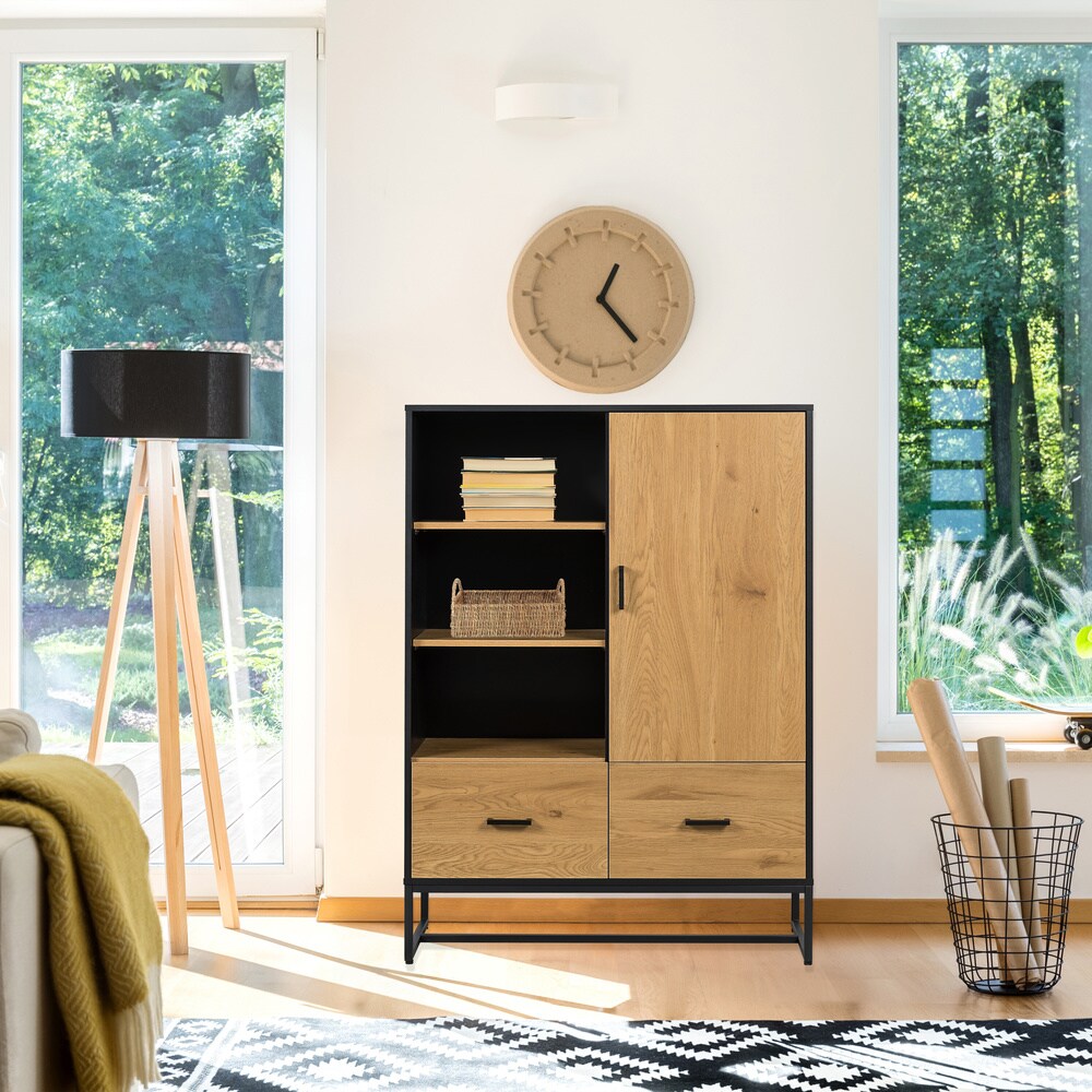 Büroschrank AMIO H Melaminharzbeschichtete Spanplatte hjh LIVING