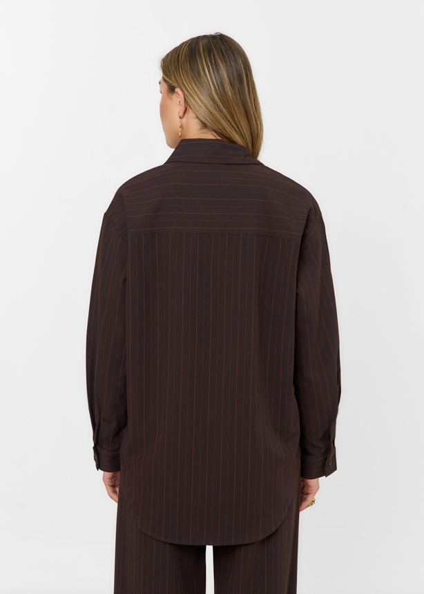 Karlijn blouse choco bruin