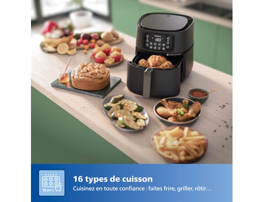 PHILIPS - Friteuse à air chaud HD9285/93 Air Fryer connecté 5000 XXL