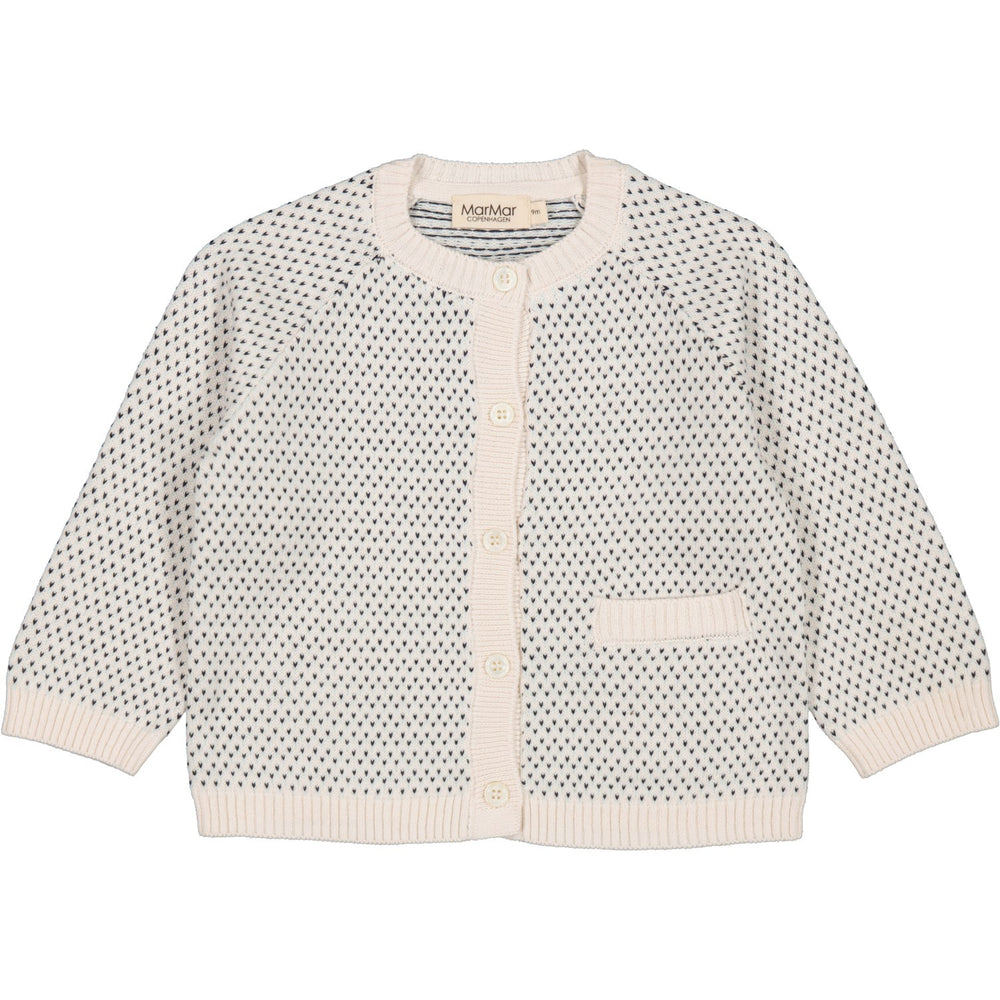 Køb MarMar Cotton Knit Mini Pattern Light Sand Mix Taki Strik Cardigan