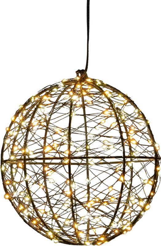 Anna's Collection - Kersthanger Bal - D 18 cm - Met Verlichting - Spatwaterdicht