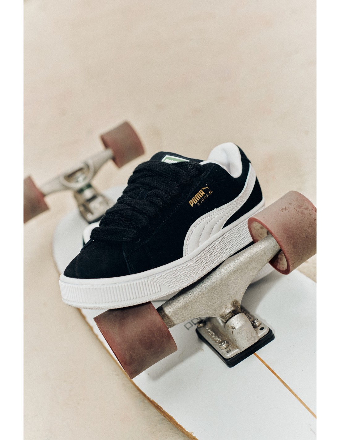 puma Sneakers Femme Suede XL Black & White