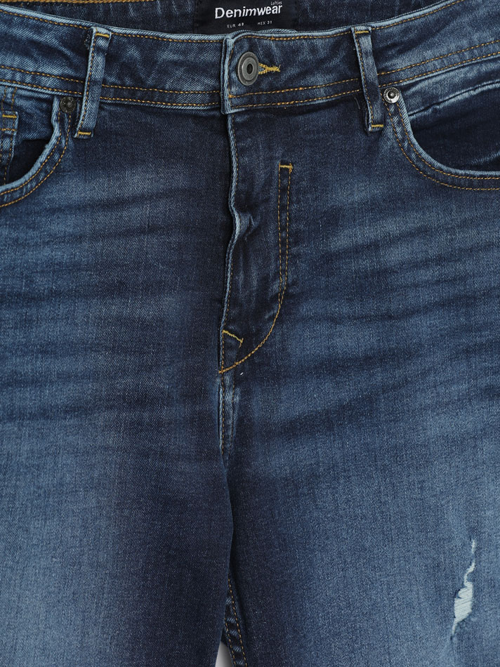 Calça jeans skinny Premium Comfort - Azul escuro