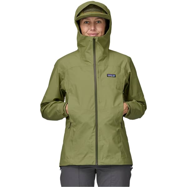 Veste randonnée PATAGONIA W'S BOULDER FORK RAIN JKT BUCKHORN GREEN