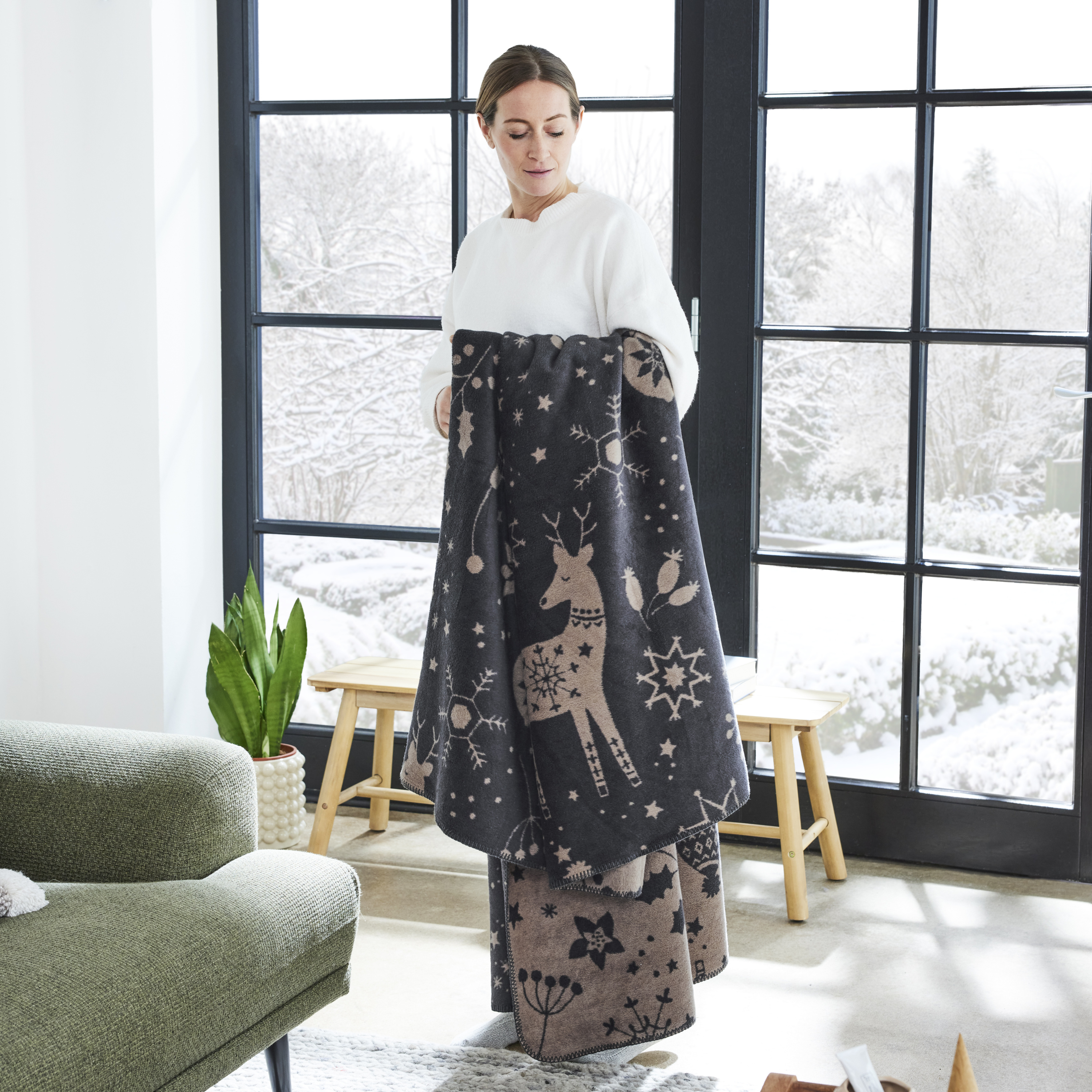 Wohndecke APPENZELL JACQUARD
