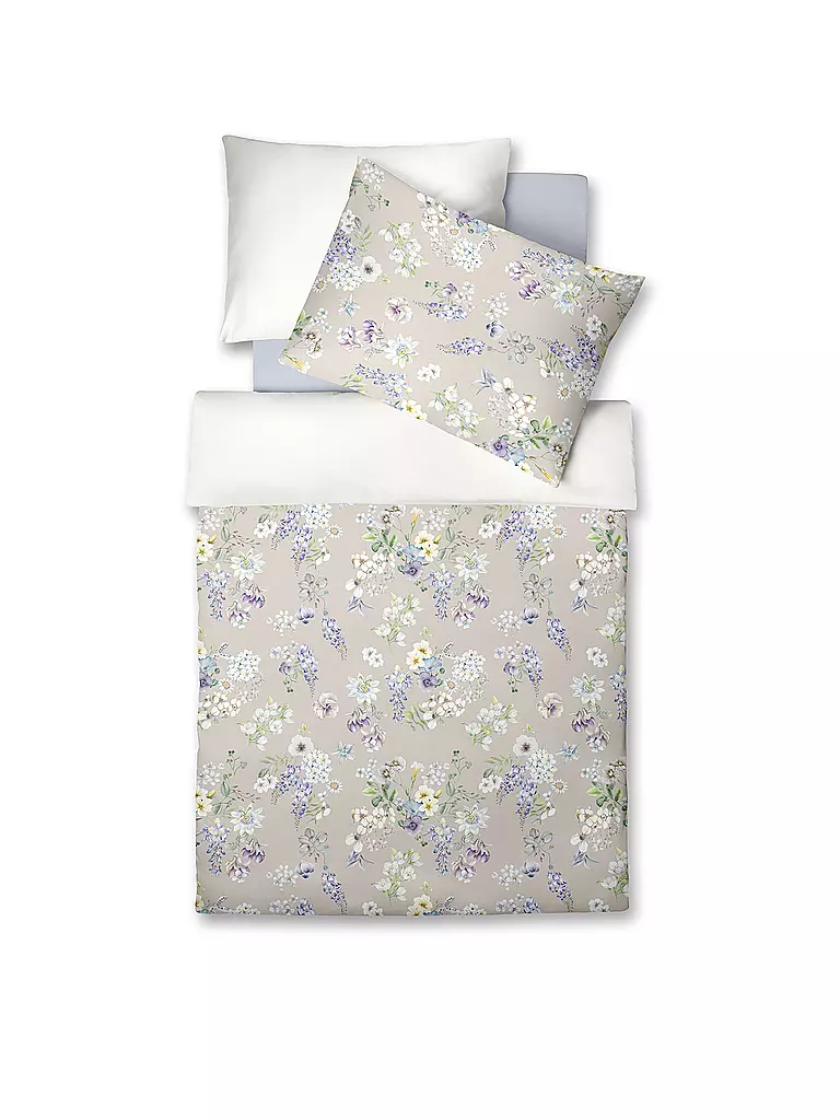 FLEURESSE Tencel Bettwäsche Luxury 70x90cm / 140x200cm Pastell beige