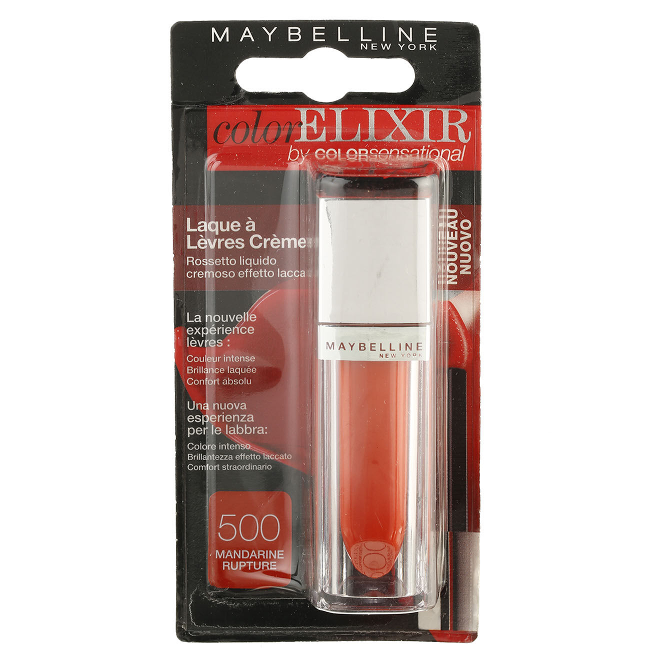 Gemey Maybelline Rouge à lèvres Laque Color Elixir 500 mandarine