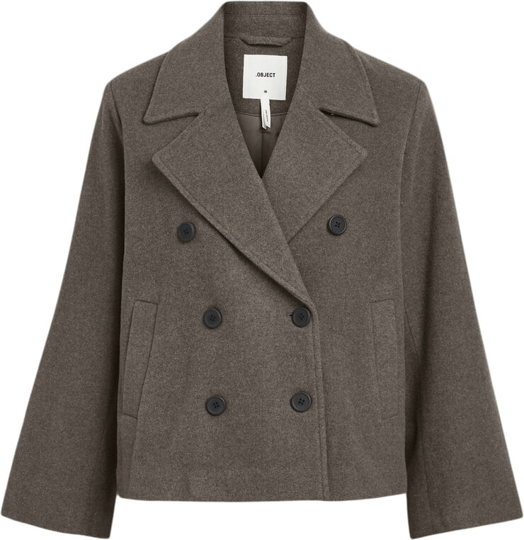 Object OBJKEILY SHORT JACKET NOOS Morel/melange