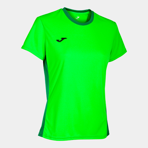 Camiseta Joma Winner II de manga curta verde fluorescente