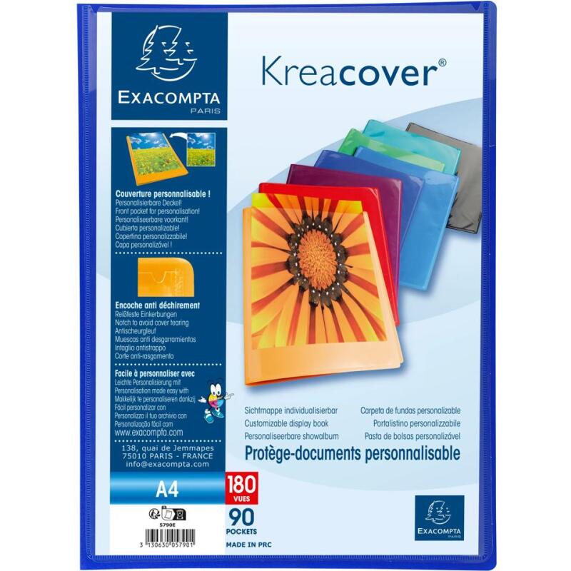 Protège-documents polypropylène semi rigide Kreacover® - A4