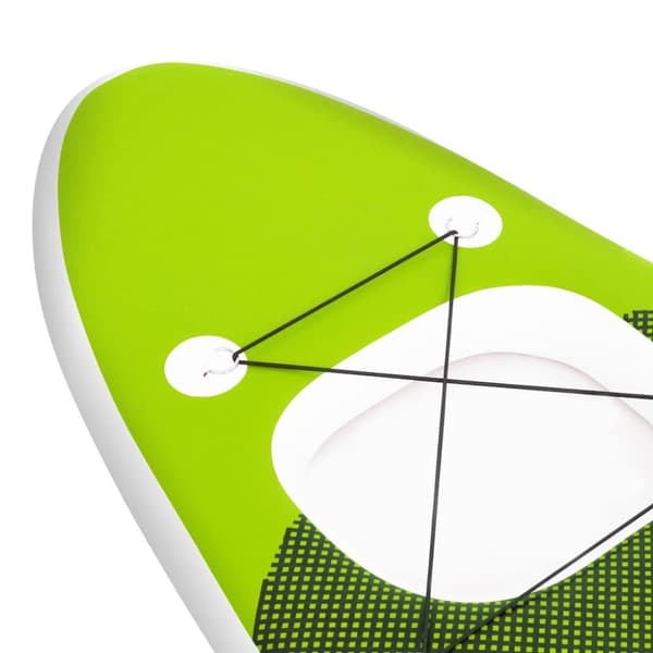 vidaXL Oppblåsbart padlebrettsett grønn 300x76x10 cm