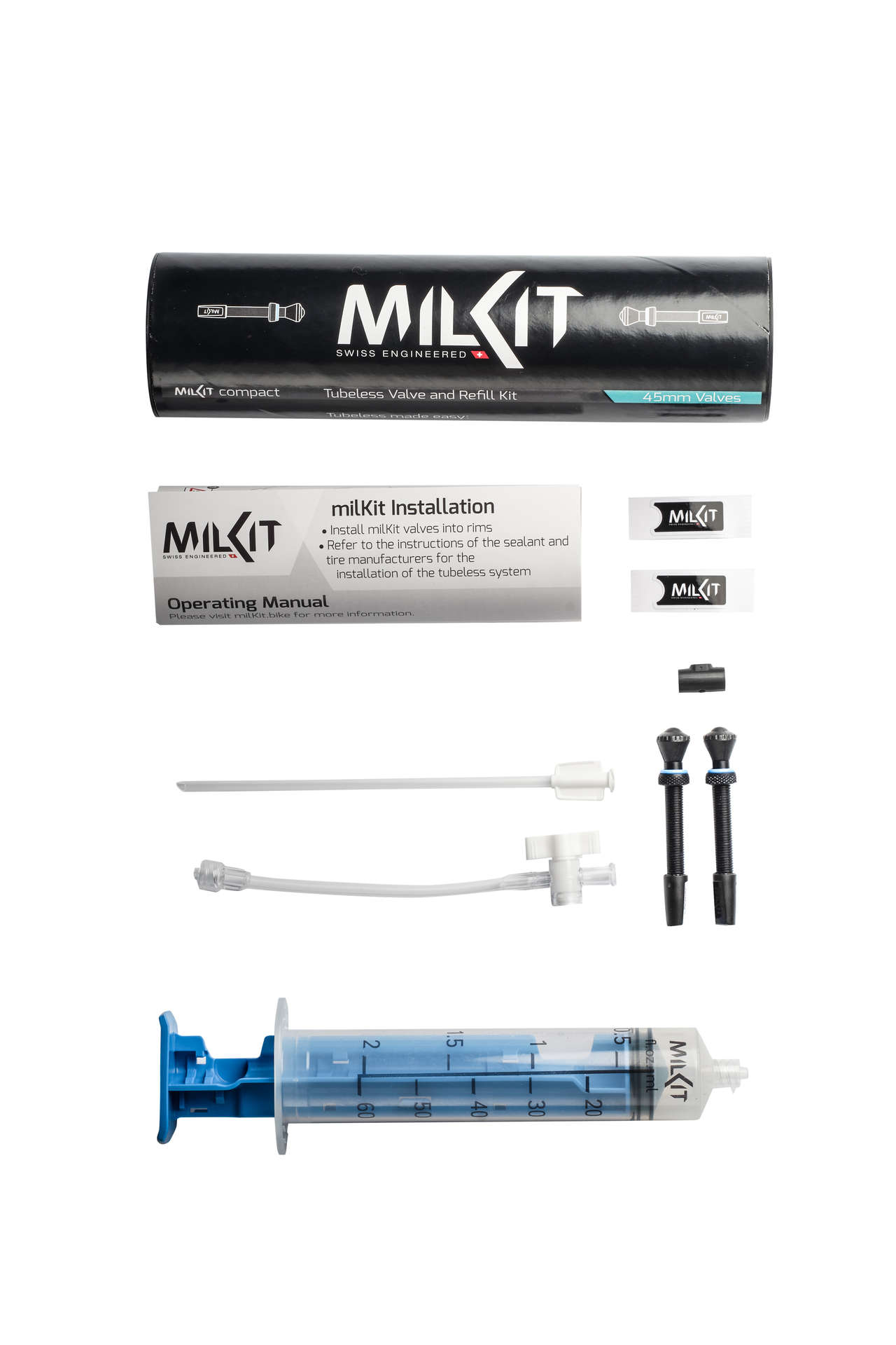 milKit Tubeless Compact 45 Ventielkit