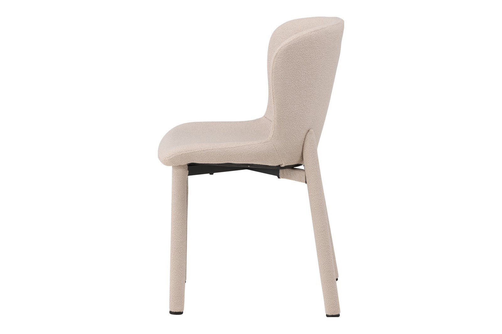Astoria Spisestol. Sett av 2. Sett av 2. Beige bouclé med beige bouclé ben.